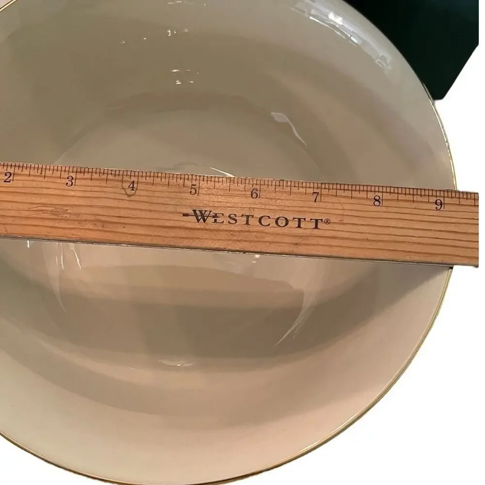 Vintage Lenox Bowl Footprints In the Sand Poem NEW IN BOX Embossed (B)